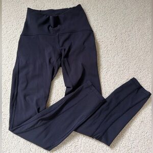 Lululemon Wunder Under HR Black Mesh Panel Size 2